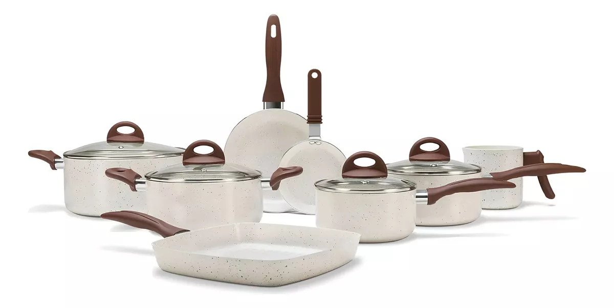 Conjunto Completo 8 Peças Brinox Ceramic Life